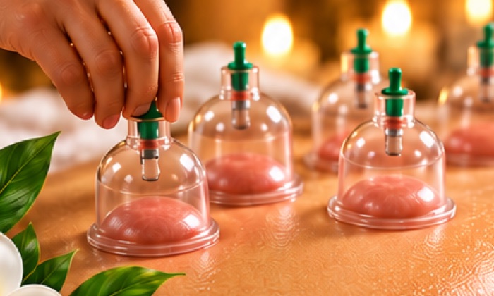 Illustrative cupping artwork supplied by Gold Massage
