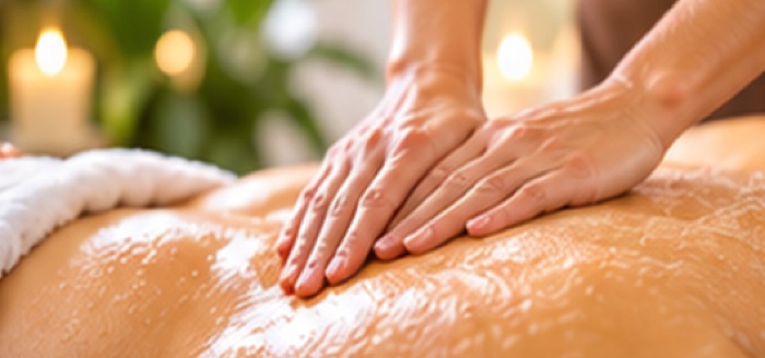 Illustrative deep tissue massage from the supplied service guide